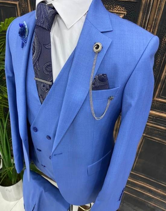 Blue suit for men
