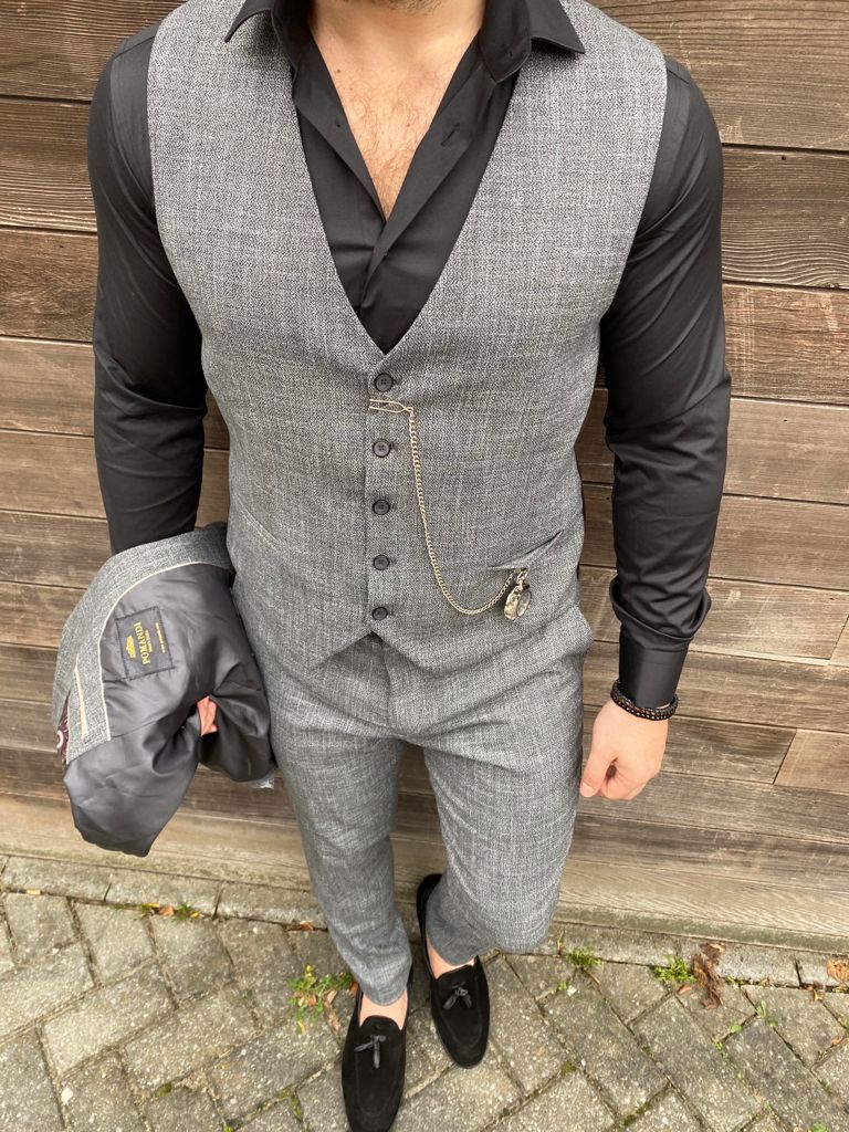 Gray Peaky Blinders Suit