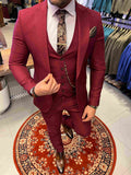 Vintage Red Couture Suit