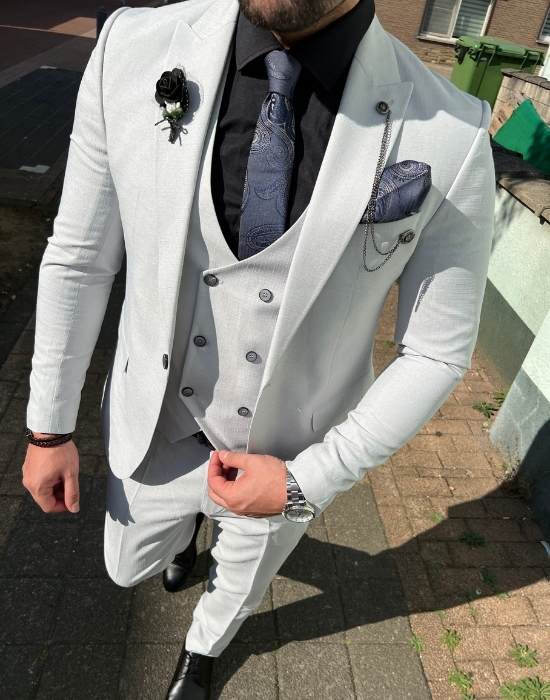 Light grey suit
