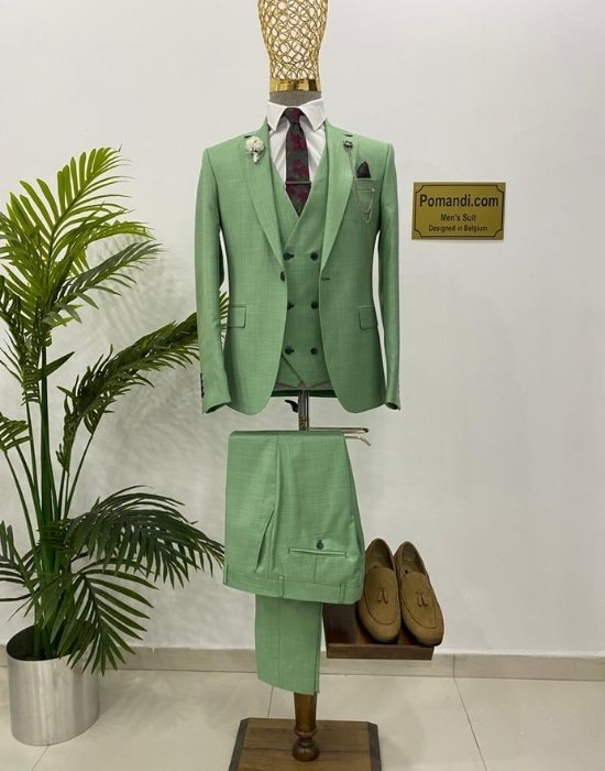 Mint green suit