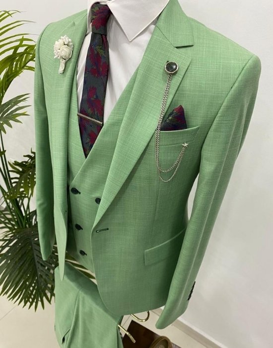 Mint green suit