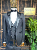 Black Tuxedo Satin Collar